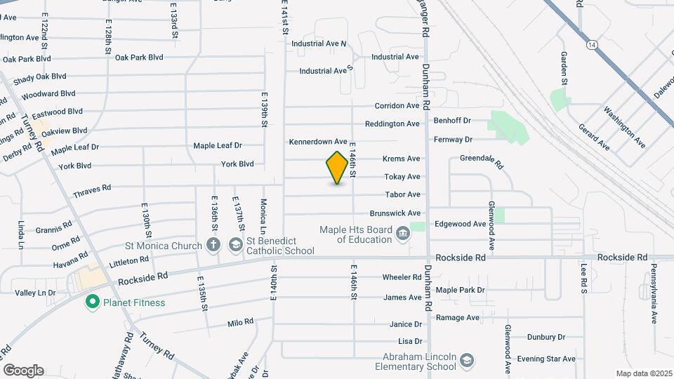 14423 Tabor Ave Map and Location Details