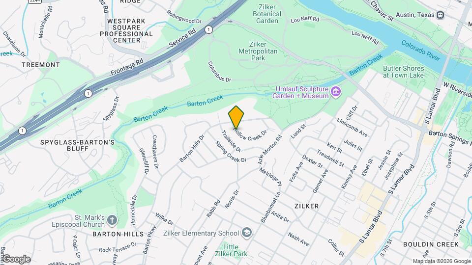 1219 Hollow Creek Dr Map and Location Details