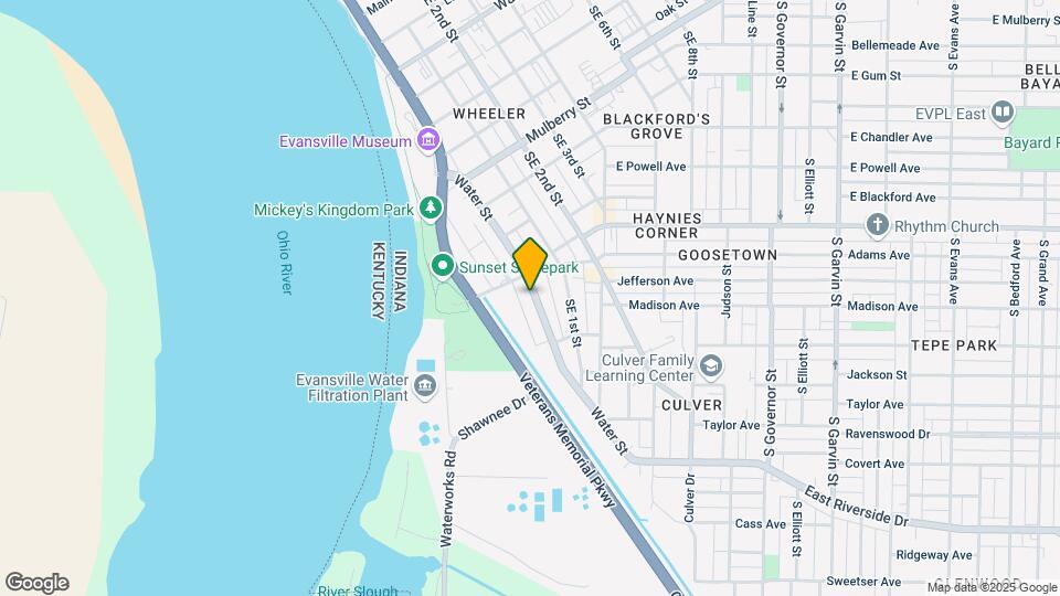 1119 SE Riverside Dr Map and Location Details