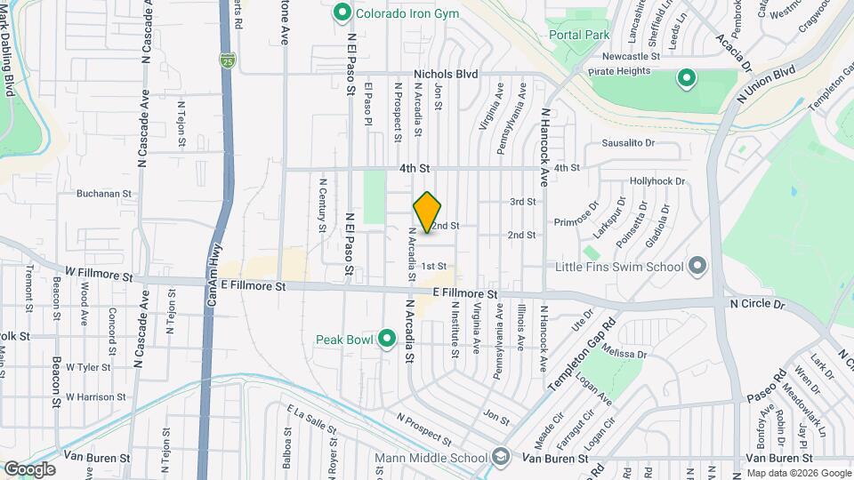 906 1/2 Carlisle Street Map and Location Details