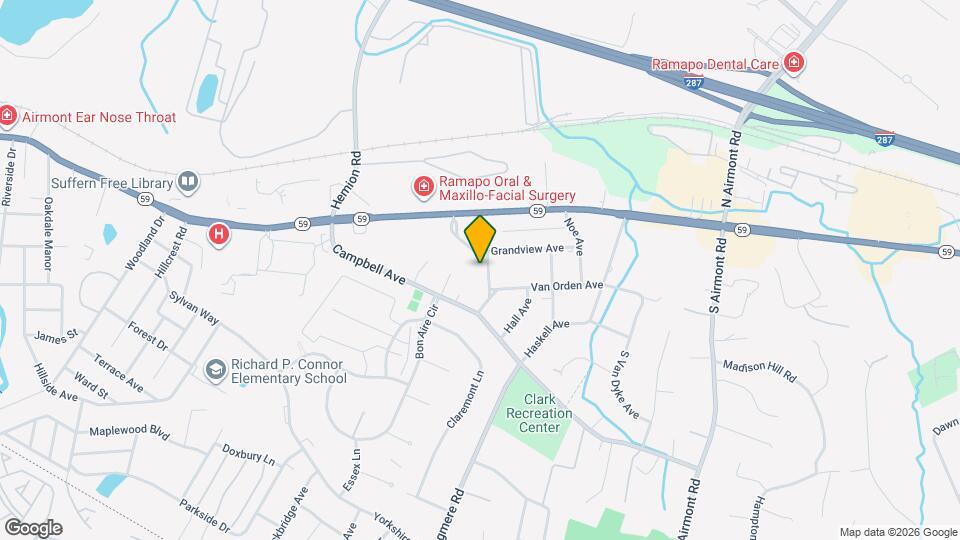 1 Myrtle Ave Map and Location Details