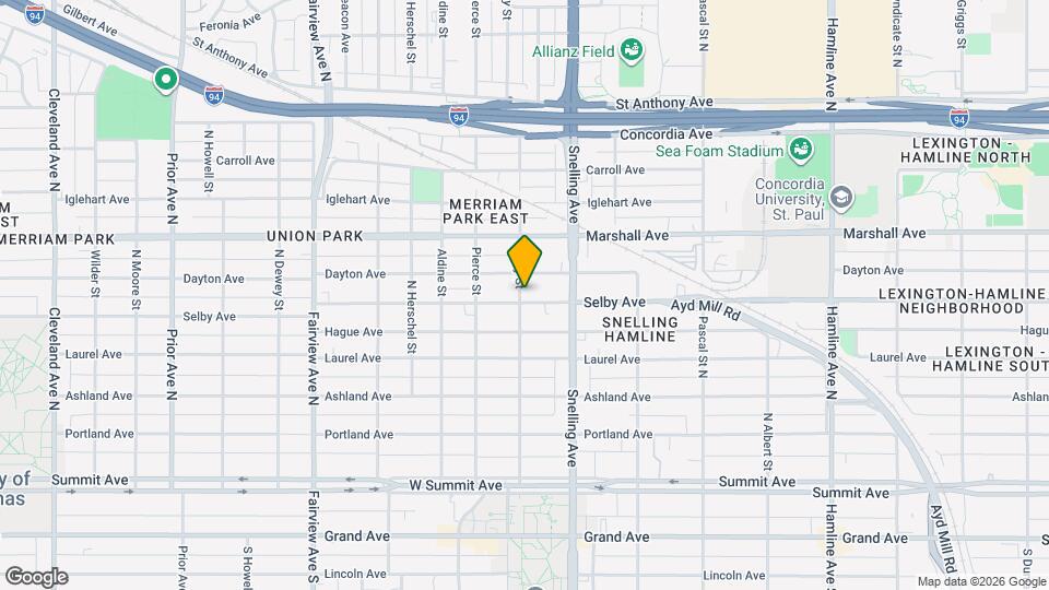 1625 Selby Ave Mapa y Detalles de la Ubicación