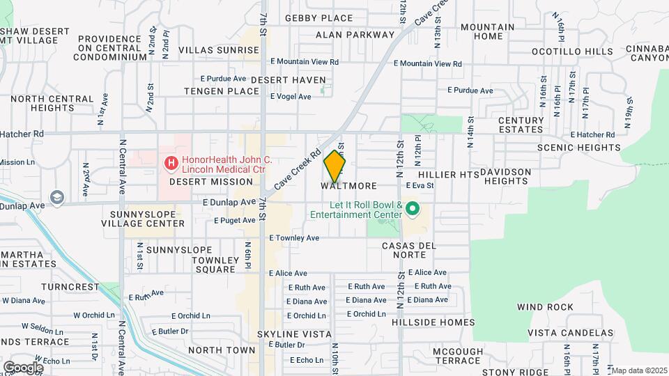 9020 N 10th St, Unit Unit 1 Map and Location Details