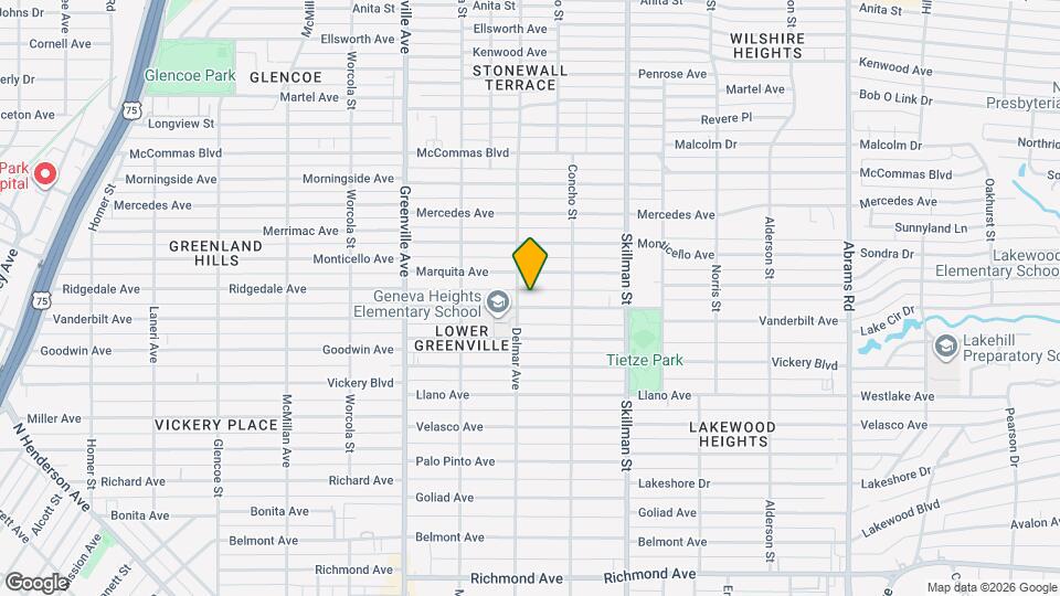 5911 Vanderbilt Ave Map and Location Details