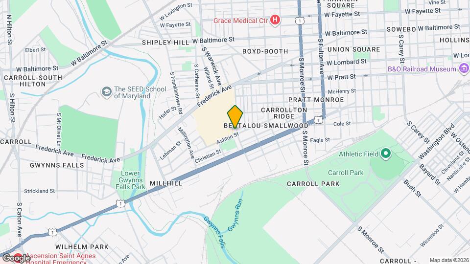 478 S Bentalou St Mapa y Detalles de la Ubicación