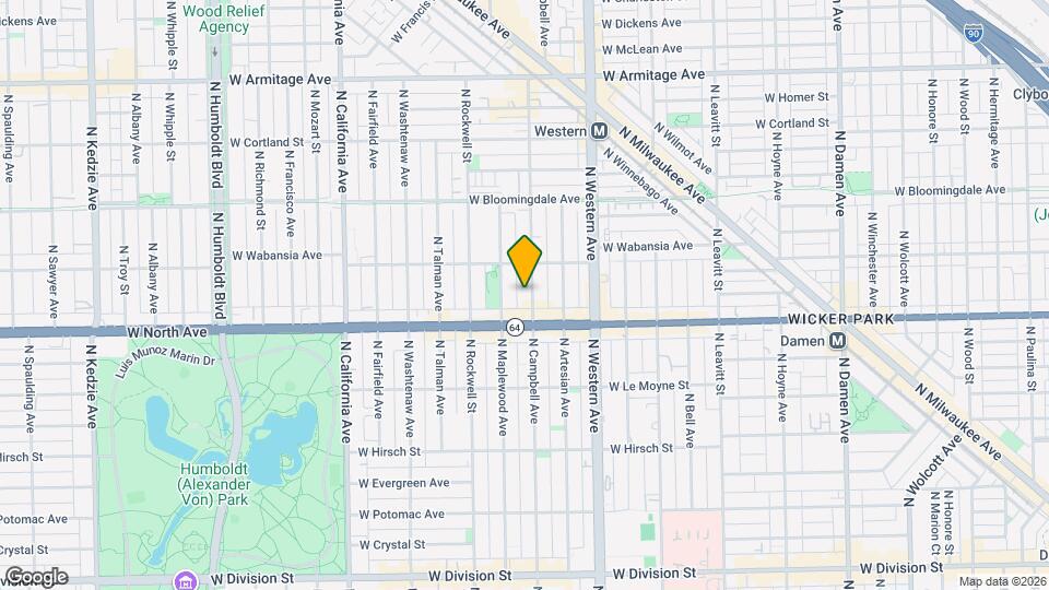 1628 N Campbell Ave, Unit J04P Map and Location Details