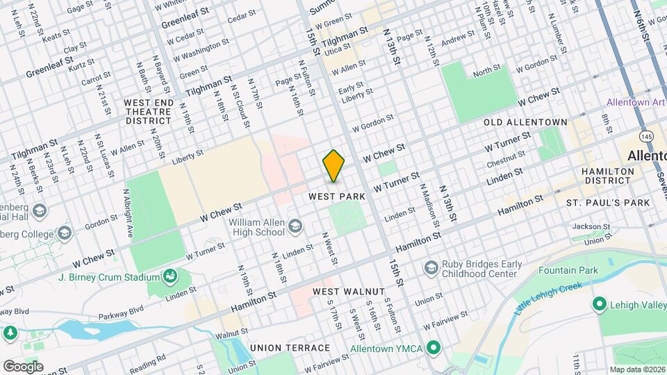 223 N 16th St, Unit 1 Mapa y Detalles de la Ubicación