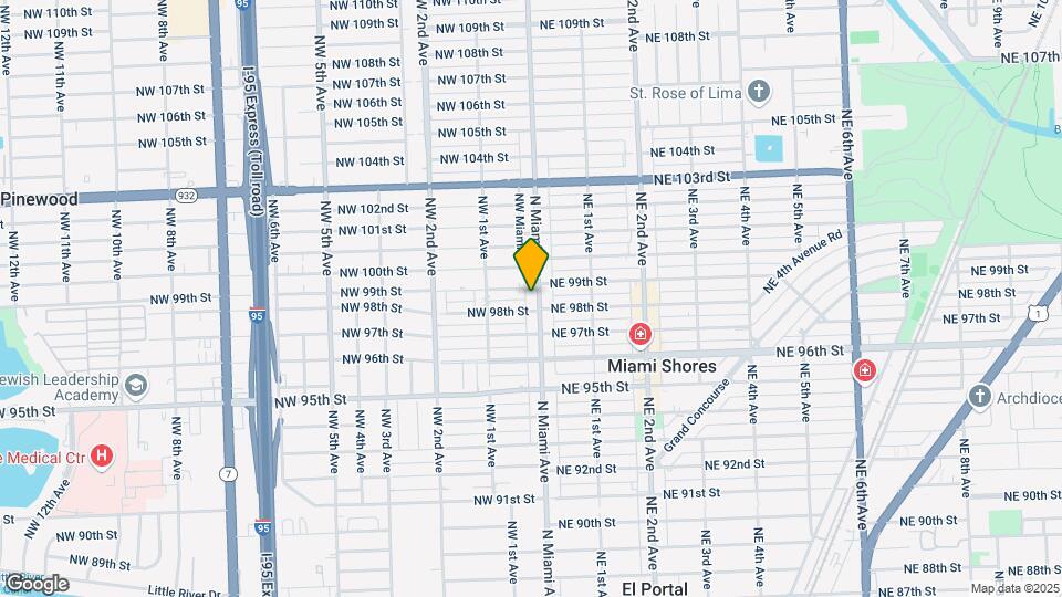 9816 N Miami Ave Mapa y Detalles de la Ubicación