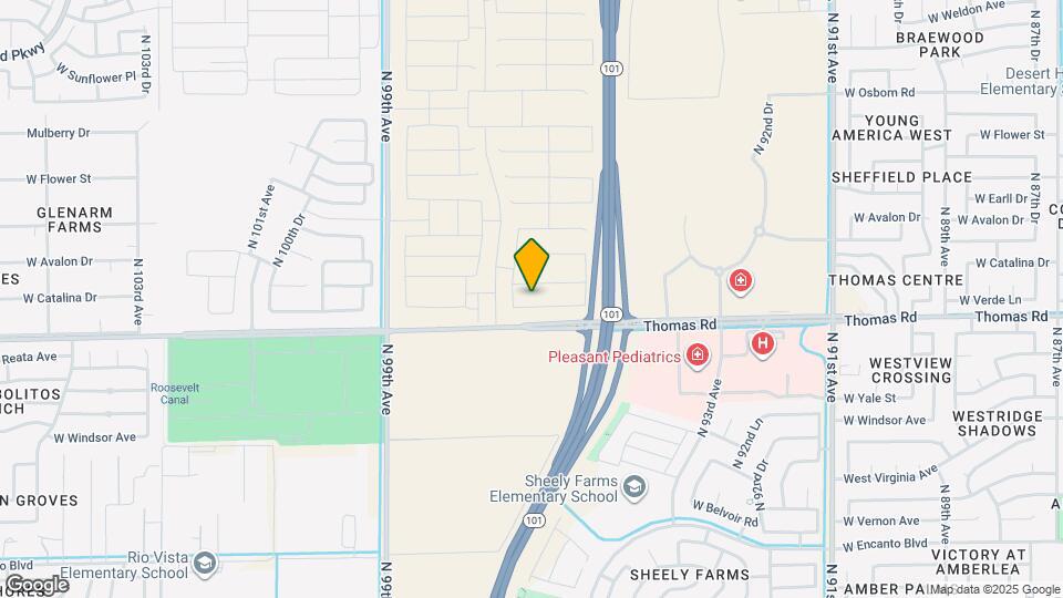 9634 W Verde Ln Map and Location Details