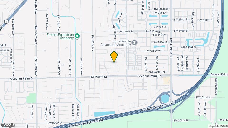 11811 SW 246 Terrace Map and Location Details