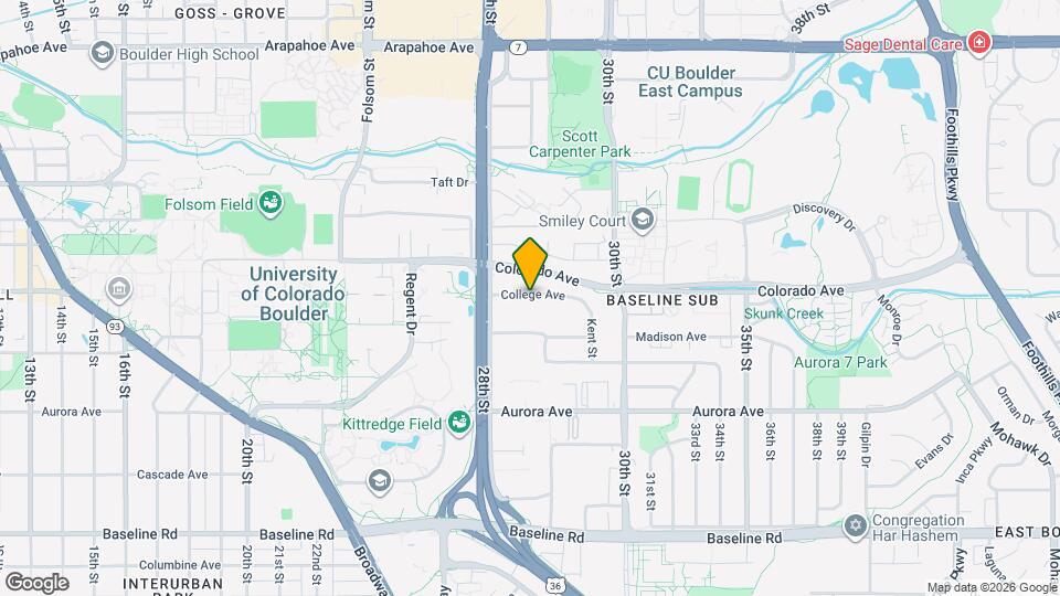 2870 E College Ave Map and Location Details