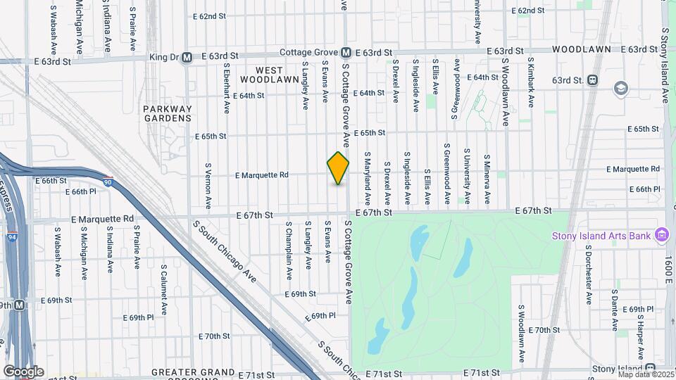 6620 S Cottage Grove Ave-Unit -Garden Mapa y Detalles de la Ubicación