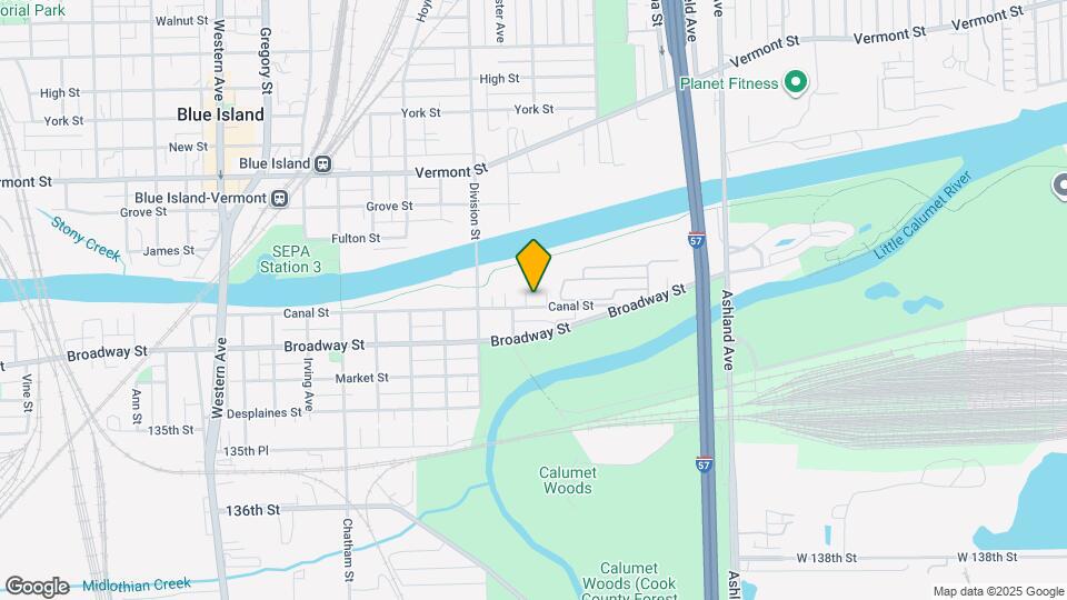 1925 Canal St Map and Location Details