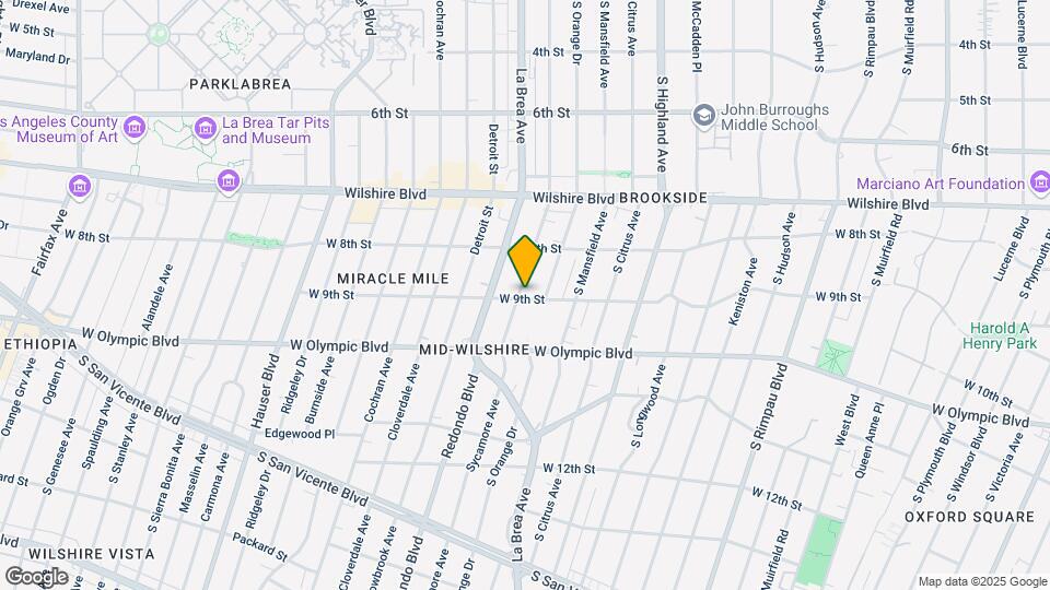 854 S Sycamore Ave Map and Location Details