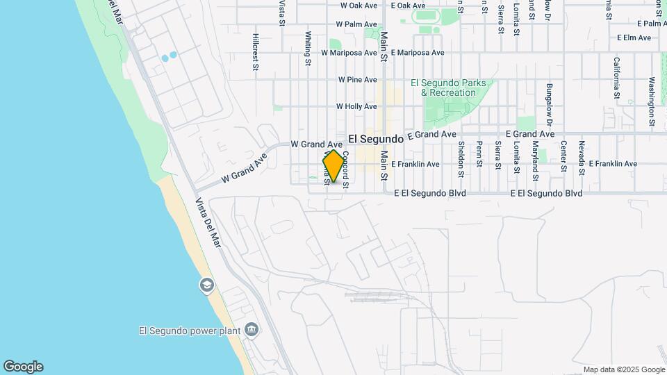 El Segundo Apartments Mapa y Detalles de la Ubicación