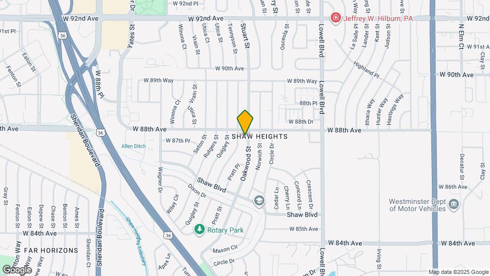 8771 Oakwood St, Unit #A Map and Location Details