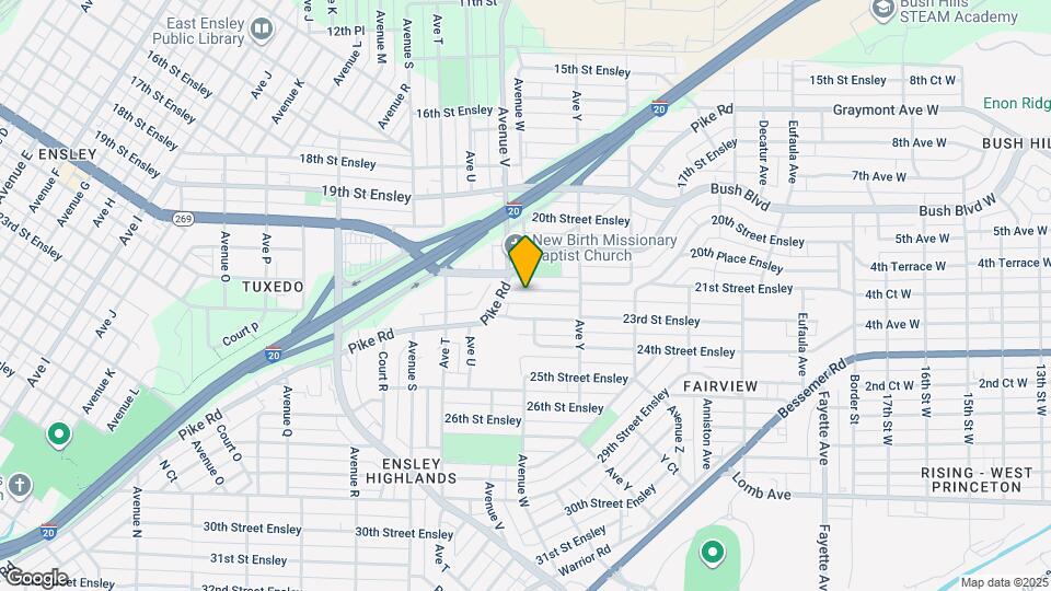 2317 22nd St Ensley Mapa y Detalles de la Ubicación