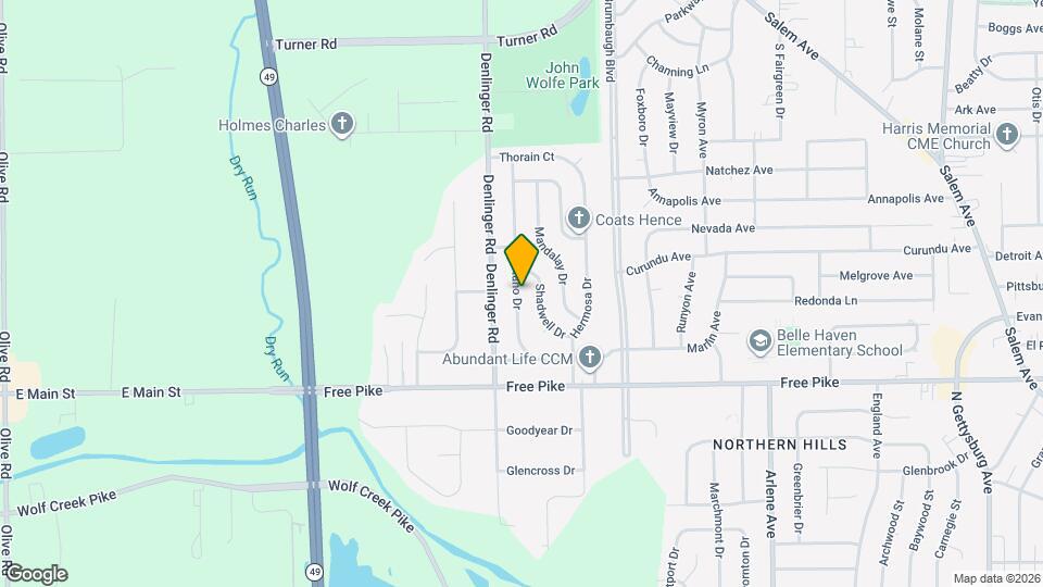 3668 Castano Dr Mapa y Detalles de la Ubicación
