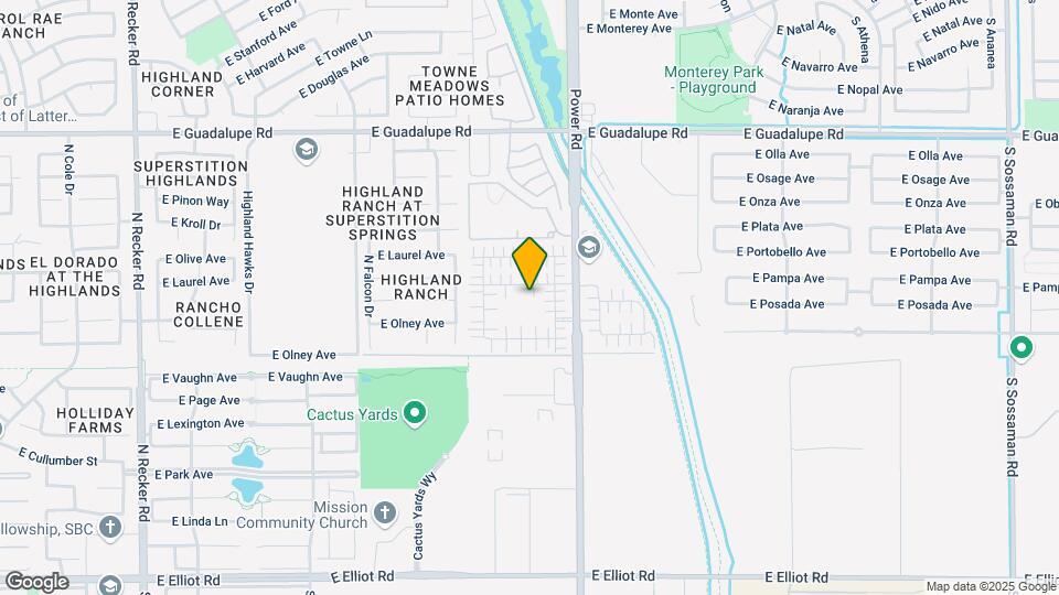 4721 E Redfield Rd Mapa y Detalles de la Ubicación