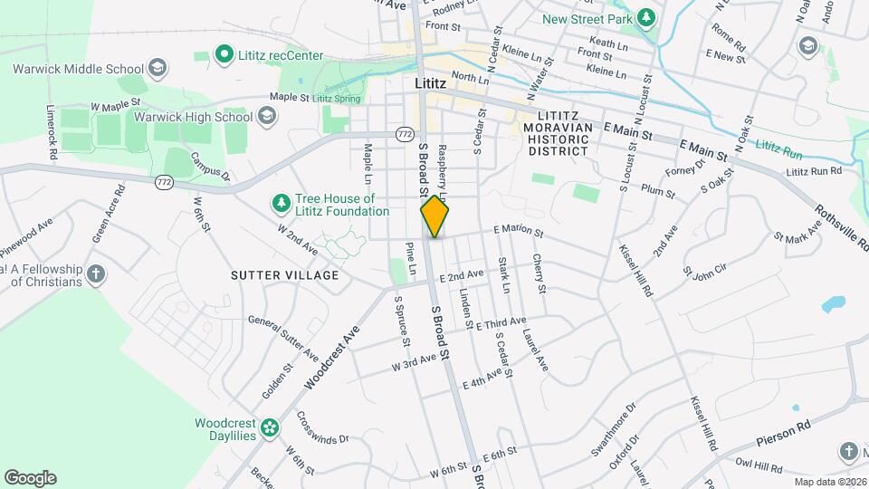 301 S Broad St Map and Location Details