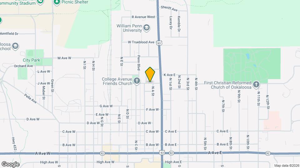 206 College Ave, Unit PennWell Mapa y Detalles de la Ubicación