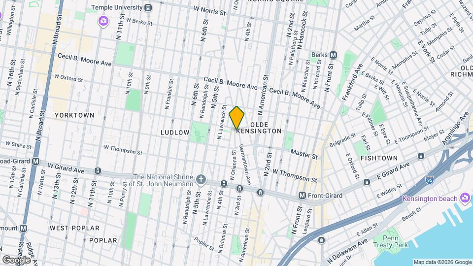 1436 Germantown Ave Map and Location Details