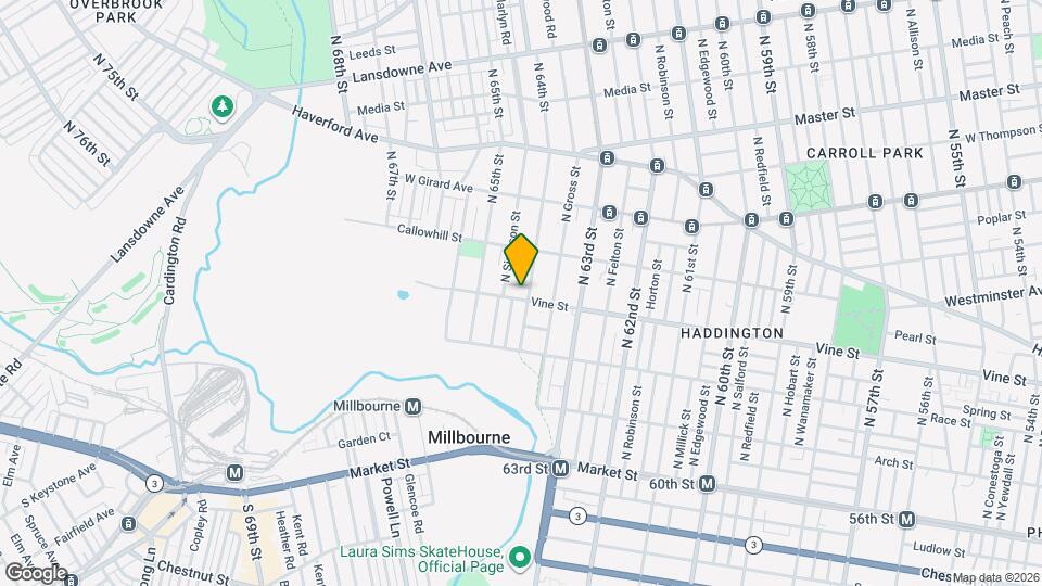 6406 Pearl St Map and Location Details