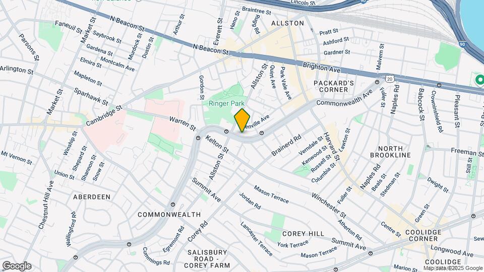 1373 Commonwealth Ave Map and Location Details