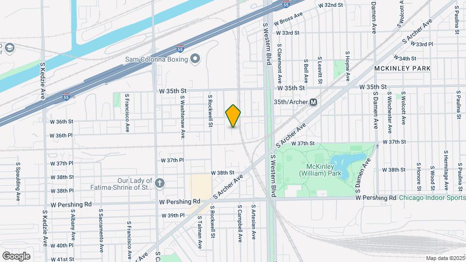 2501 W 36th St Map and Location Details