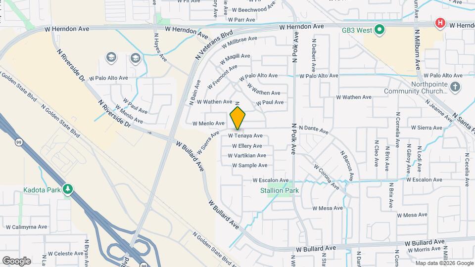 5754 W Tenaya Ave Map and Location Details