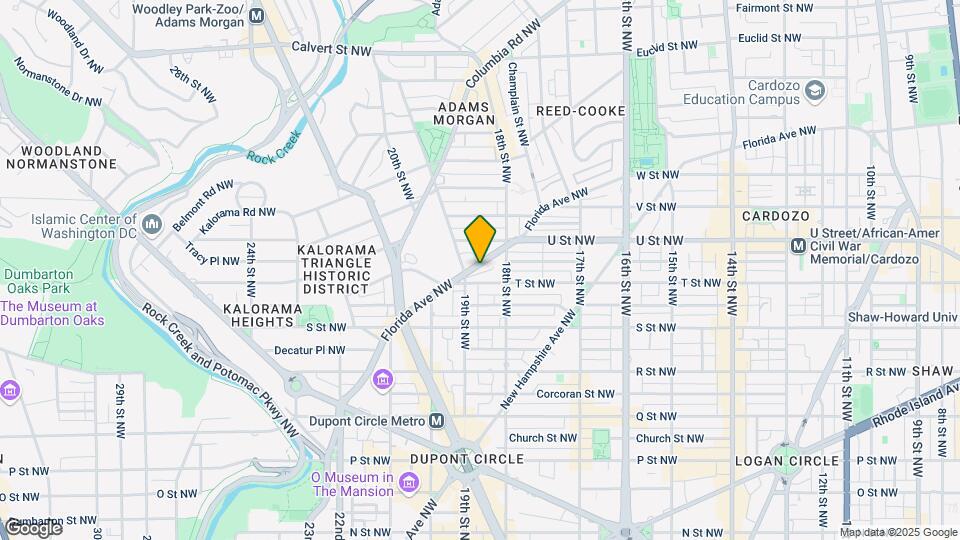 1828 Florida Ave NW Map and Location Details