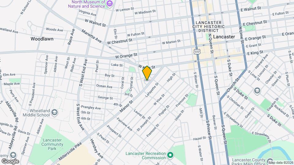 529 Manor St Map and Location Details