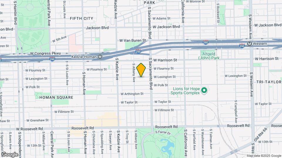 3037 W Lexington St Map and Location Details