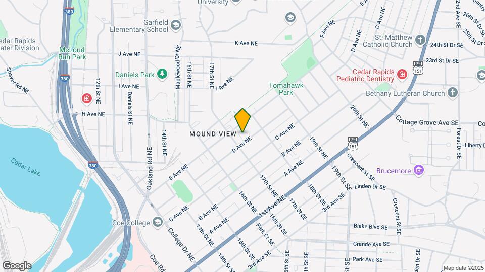 1716 D Ave NE Mapa y Detalles de la Ubicación