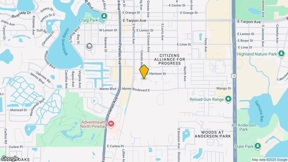 825 Lincoln Ave Map and Location Details