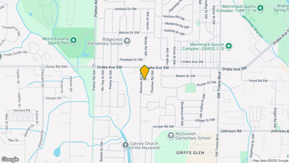 3901 Newson Rd SW Map and Location Details