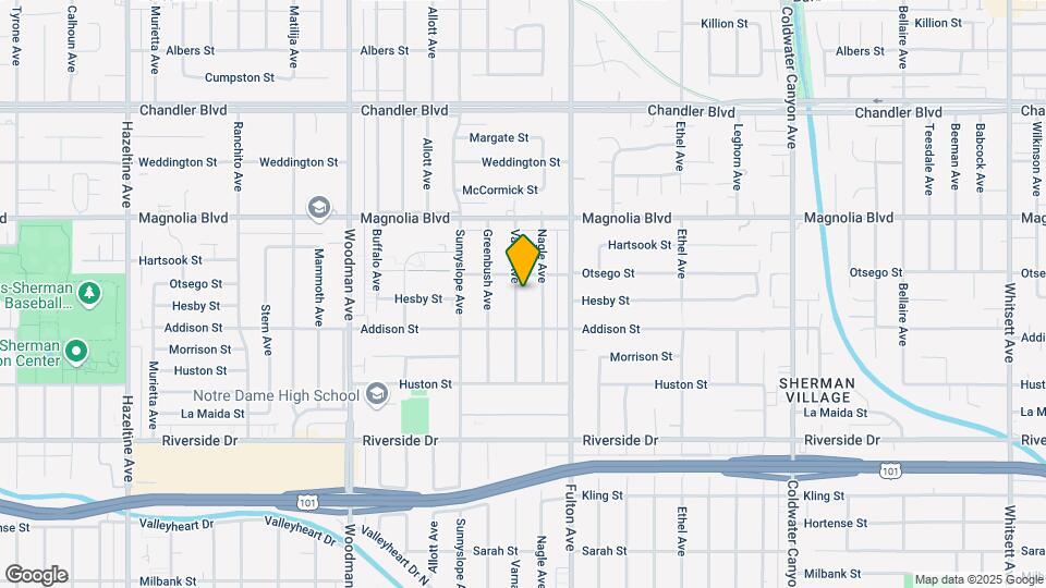 5040 Varna Ave Map and Location Details