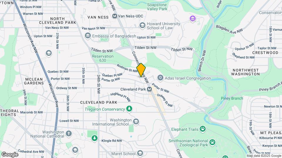 3616 Connecticut Ave NW Map and Location Details