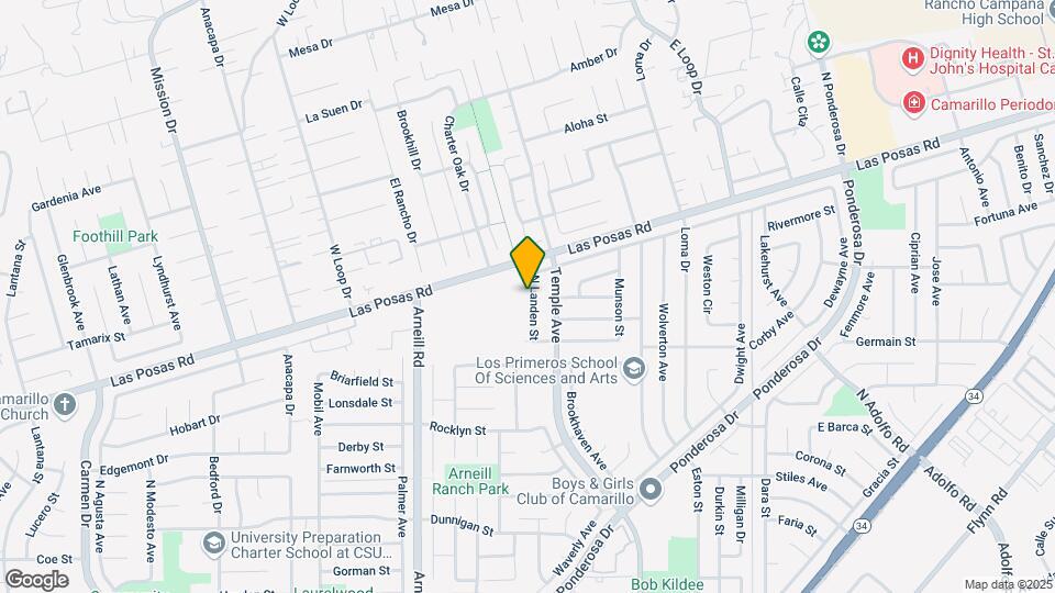 1839 N Landen St Map and Location Details