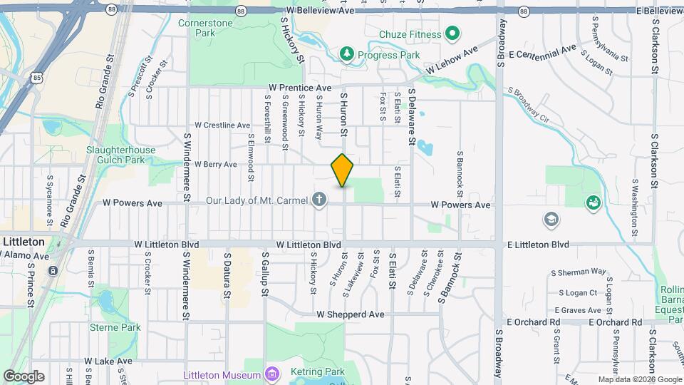 5573 S Huron St, Unit Huron St Mapa y Detalles de la Ubicación