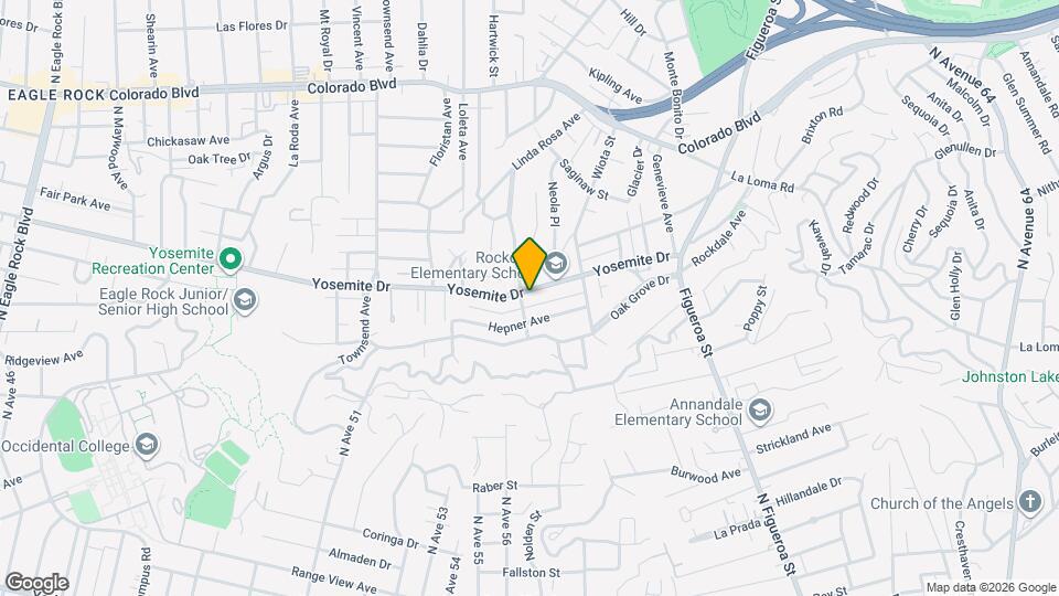 1368 1/2 Yosemite Dr Mapa y Detalles de la Ubicación
