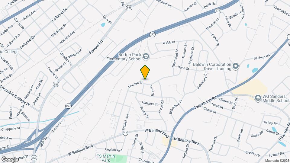 3201 Truman St Map and Location Details