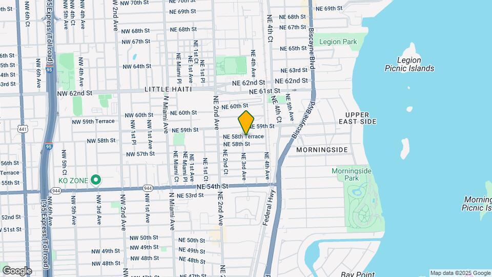 310 NE 58th Terrace Map and Location Details