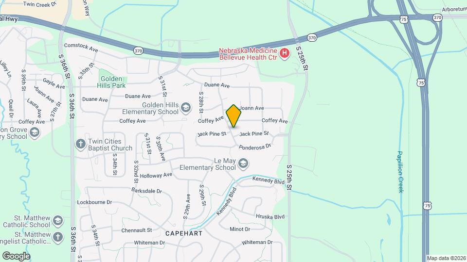 11803 S 27th St Map and Location Details