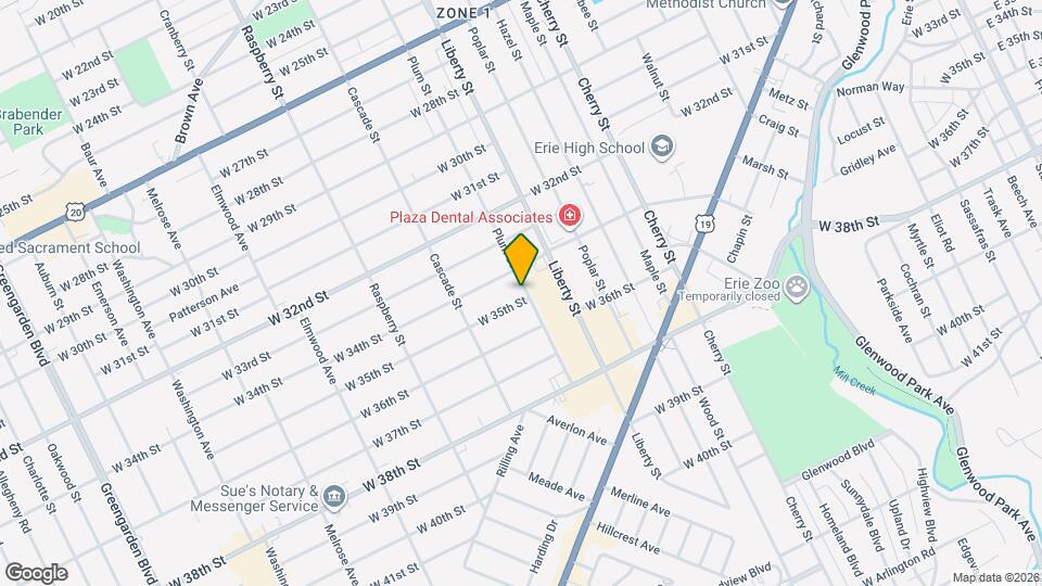 3420 Plum St Mapa y Detalles de la Ubicación