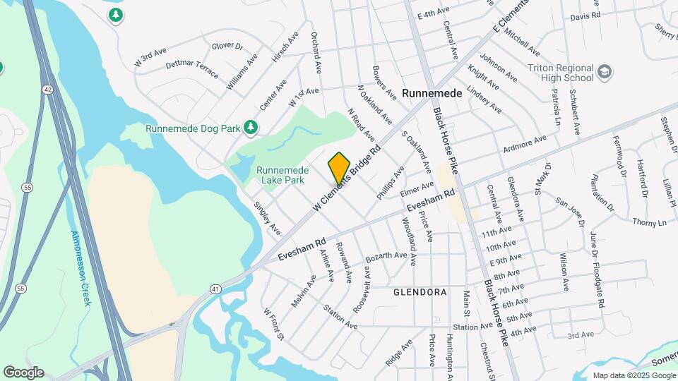 396 W Clements Bridge Rd, Unit 2 Map and Location Details