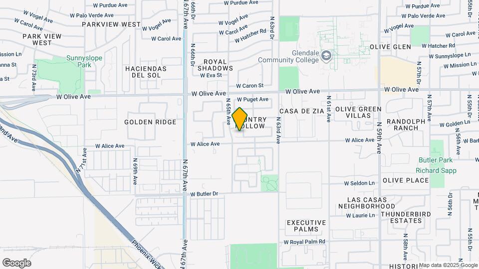 6450 W Lawrence Ln Map and Location Details