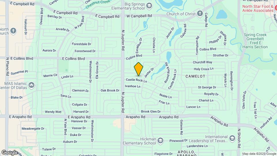 3409 Castle Rock Ln Map and Location Details