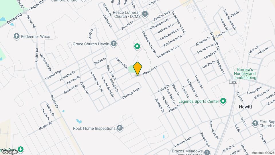 9804 Houston Dr Map and Location Details