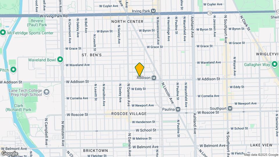 1918 W Addison St Map and Location Details